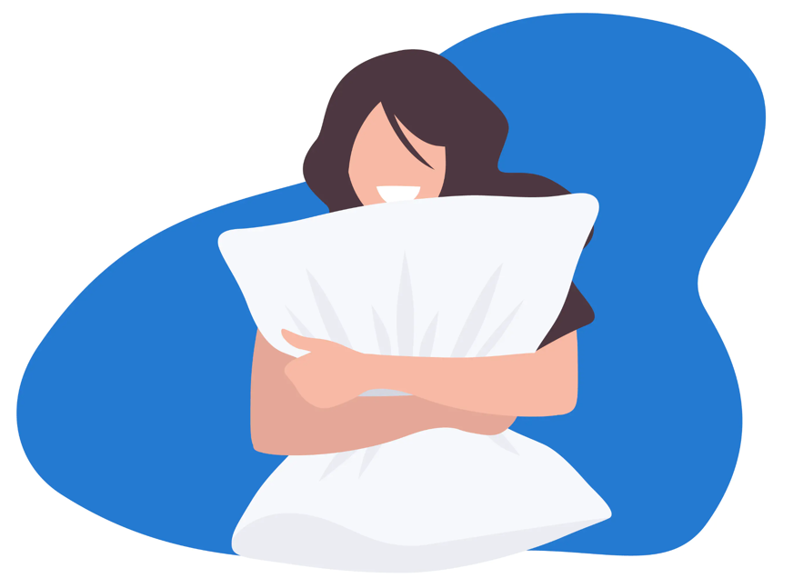 oreiller en fibres creuses